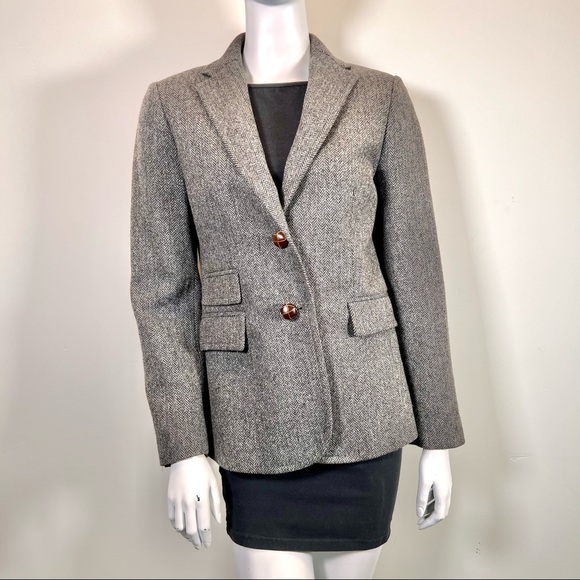J. Crew Herringbone Blazer